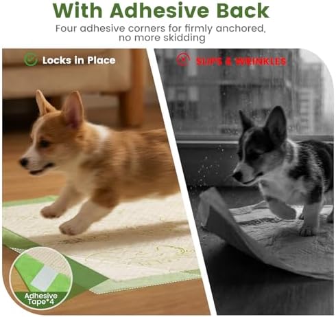 Gardner Pet Pee Pads for Dogs 19"X30" with Adhesive 10 Count, Large Disposable Dog Pee Pads, Non-Slip Puppy Training Pads for Crate/Cage/Carrier - Image 2