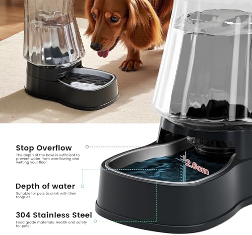 Automatic Dog Water Dispenser, Stainless Steel Bowls Feeder, 100% BPA-Free - Image 5
