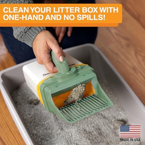 Neater Pet Brands Neater Scooper XL Cat Litter Scoop, 15 Refill Bags – Extra-Large Capacity Mess-Free Cat Litter Scooper with Bag for Large & Multiple Cats, Spill-Proof Litter Box Scooper with Holder - Image 2