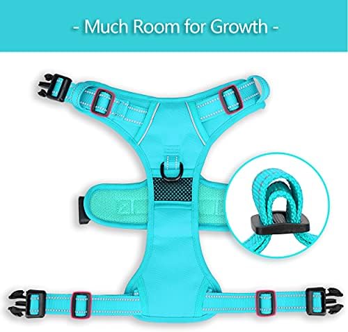 PoyPet No Pull Dog Harness, Reflective Vest with 2 Leash Clips & Handle - Image 6