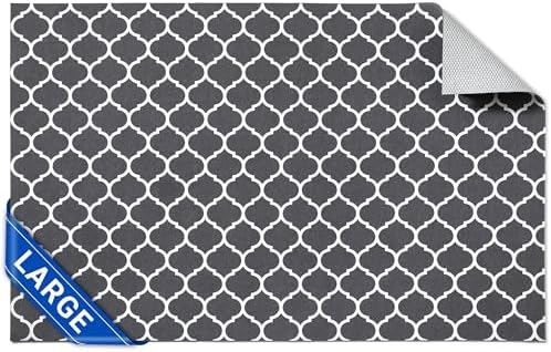 Cooyes Large Dog Food Mat 24"×36", Ultra-Absorbent Dog Bowl Mat for Food by Cooyes
