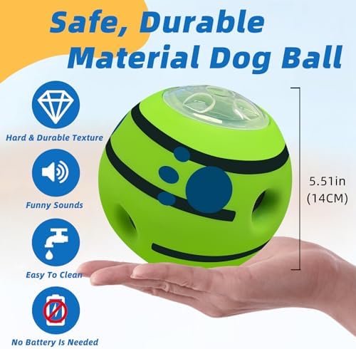 Interactive Puzzle Dog Treat Ball, XL, 5.51 in (14 cm) - Image 4
