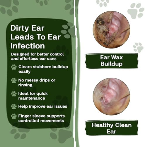 Dog & Cat Ear Cleaner Wipes - Gentle Finger Wipes for Wax, Dirt & Odor - Image 3