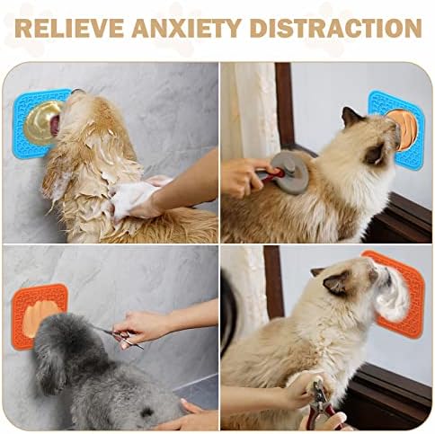 Lick Mat for Dogs - Slow Feeder Licking Mat with Suction Cups for Peanut Butter, Food Treats & Yogurt - 2 Pack - Image 3
