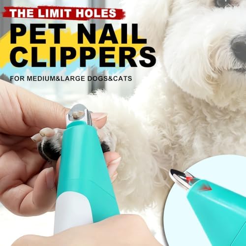 Teal Cat Nail Clipper with Guard Pet Nail Trimmers for Dogs&Cats - Image 2