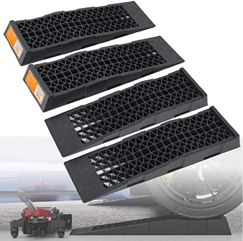 OULEME Low Profile Car Service Ramp, for Oil Changes & Maintenance, 4 Pack by OULEME
