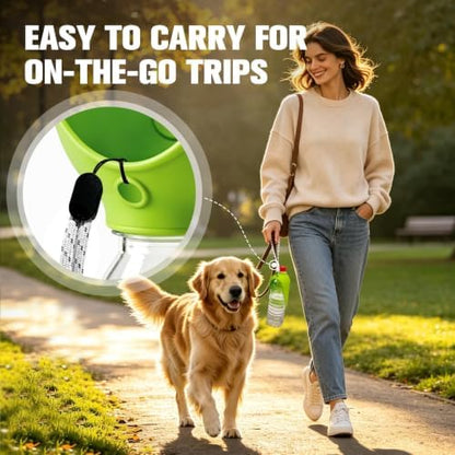 2pcs Portable Dog Water Bottle Attachment, Pet Water Bowl for Walks - Image 5
