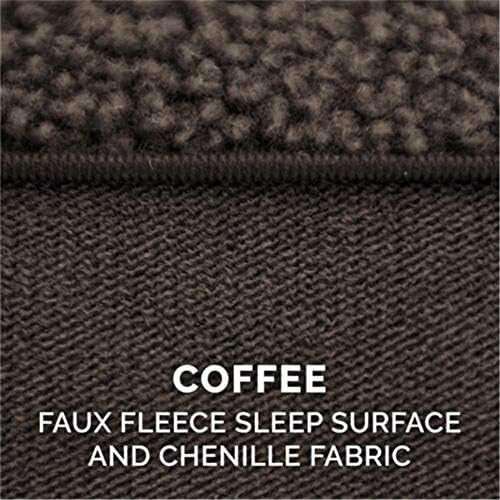 Furhaven Orthopedic Dog Bed for Large/Medium Dogs w/ Removable Bolsters & Washable Cover, For Dogs Up to 55 lbs - Plush & Suede Sofa - Espresso, Large - Image 5