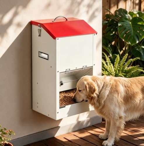 25lbs Automatic Dog Feeder Large Breed Gravity Dog Food Dispenser - Image 2
