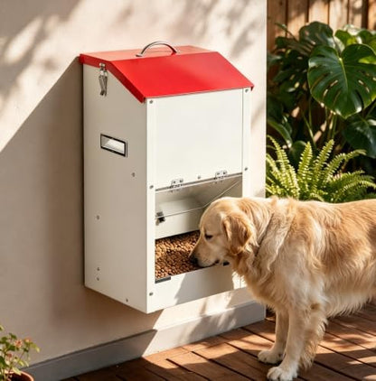 25lbs Automatic Dog Feeder Large Breed Gravity Dog Food Dispenser - Image 2