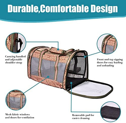 Soft-Sided Kennel Pet Carrier, Airline Approved Travel Handbag - Image 2