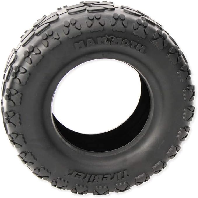 Mammoth TireBiterII – Natural Rubber Dog Toys for Extreme Chewers – Dog Toys for Extra Long Interactive Play – Aggressive Chewer Toys for Large - X-Large Dogs - X-Large 7”