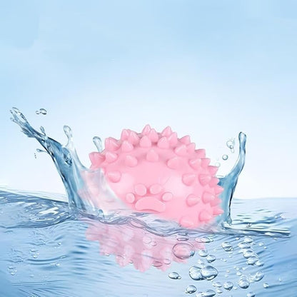 3Pcs Colorful Dog Chew Toys for Aggressive Chewers, Dogs Toy Spiky TPR Ball No Squeak Chew Toy Long Lasting for Aggressive Heavy Chewers Dogs Puppy Teething Training Spiky Rubber Ball Toy