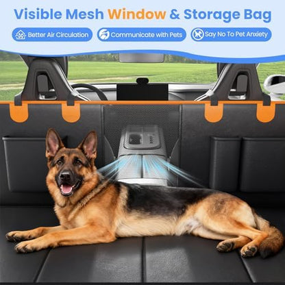 Back Seat Extender for Dogs, Hard-Bottom Waterproof Dog Car Seat Cover - Image 5
