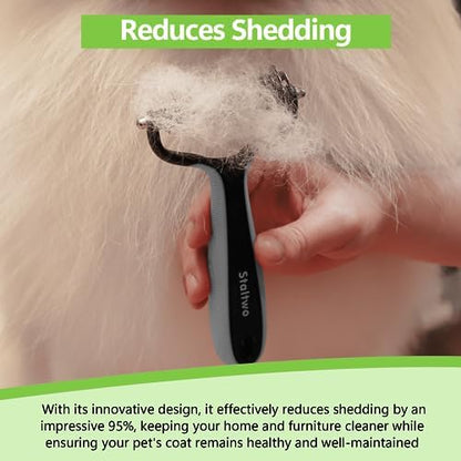Staltwo Deshedding Dog Brush, Deshedding Undercoat Brush for Dog&Cat - Image 6