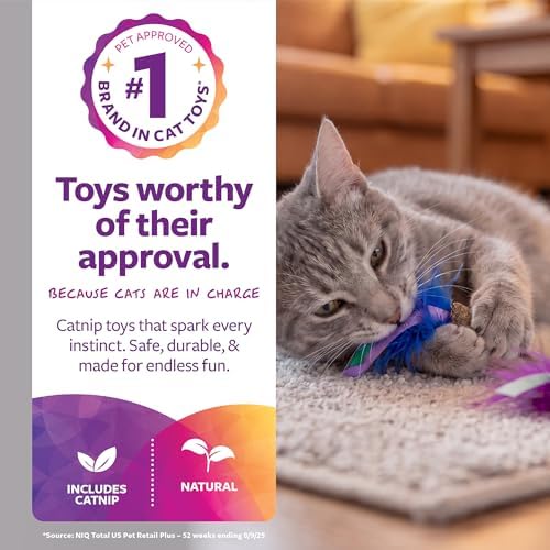 SmartyKat Frisky Fun Compressed Catnip Cat Toys, Set of 3 - Image 2
