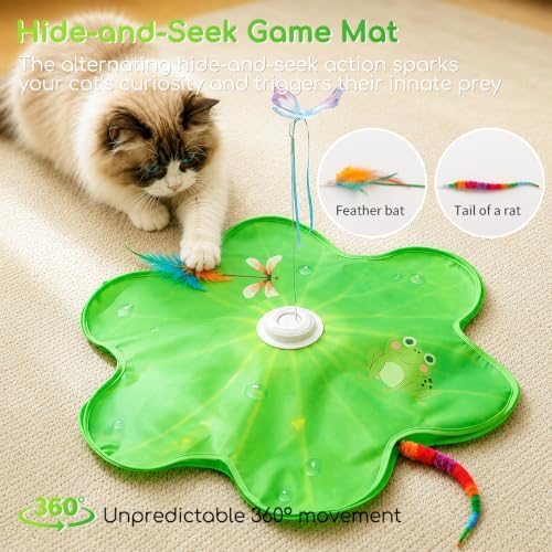 Interactive Cat Toys, Rechargeable with Auto Play and Bird Chirps - Image 3