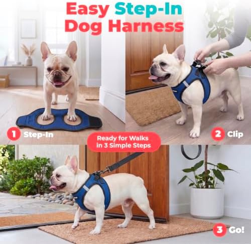 Voyager Step-in Air Dog Vest Harness - Royal Blue/Black Trim, X-Large - Image 3