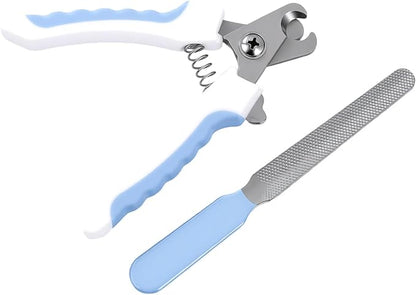 Dog Nail Clippers for Large Dogs, Pet Nail Clipper Kit for Small & Large Dogs & Cats，Dog Nail Clippers for Dogs and Cats - Safe and Easy to Use，Professional Dog & Cat Nail Trimmers (White)