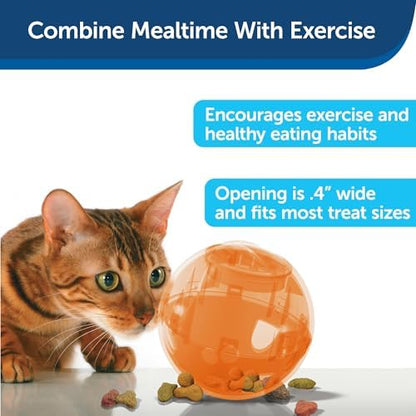 PetSafe Slimcat Feeder Ball Cat Toy, Orange, 1 Count (Pack of 6) - Image 4