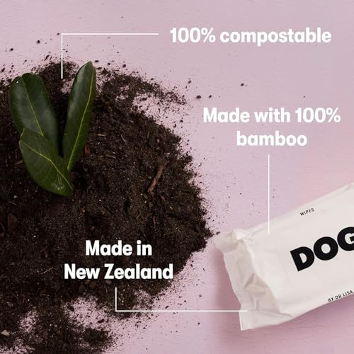 DOG by Dr Lisa - Dog Wipes - Plant-Based, Natural Bathing Wipes for Dogs - Made from 100% Compostable Bamboo - Vet-Created - Vegan, Non-Toxic - 240 Count - Image 3