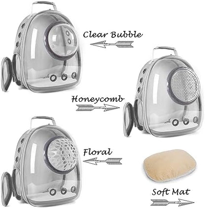 Bubble Cat Carrier Backpack, Transparent Pet Carrier Backpack for Small Puppy and Bunny, Space Capsule Bubble Cat Backpack Carrier, Airline Approved - Image 3