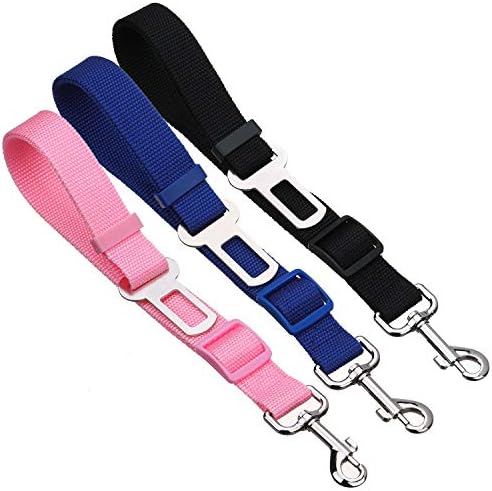 Elisel Elisel 2 Packs Adjustable Length Pet Dog Cat car seat Belt Pet seat Belt Pet Accessories for Dogs Cats and Pets (Black) - Image 5