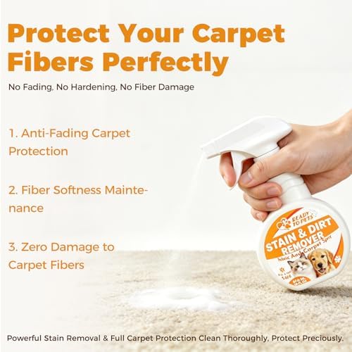 Carpet Stain Remover – Dog & Cat Urine, Poop & Vomit Cleaner – Fabric Spray for Rugs, Bed Sheets, Curtains, Sofas, Upholstery & Car Floor - Image 4
