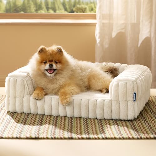 Bedsure ComfyFleece™ Memory Foam Orthopedic Small Dog Bed with Sides 24" by BEDSURE