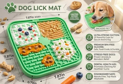 Lick Mat for Dogs and Cats, Food Grade Silicone Slow Feeder Mat with Strong Suction for Grooming, Bathing and Anxiety Relief, BPA-Free Pet Feeding Mat for Dental Care - Image 6