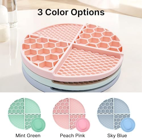 Pet Licking Mat Set with Suction Cups & Can Lid for Dogs and Cats, Food-Grade Silicone Slow Feeding Puzzle Toy, Non-Slip Dog Treat Mat for Anxiety & Boredom Relief (Mint Green) - Image 5