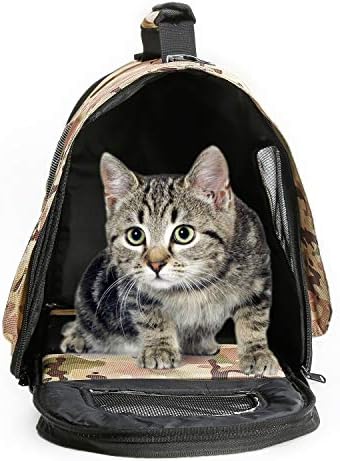 Pawer 18” x 11”x 11” Soft-Sided Foldable Airline Approved Pet Carrier for Cat, Puppy and Small Dog, Washable 600D Oxford Fabric, with Handle and Strap for Carry, Multiple Colors Available - Image 5