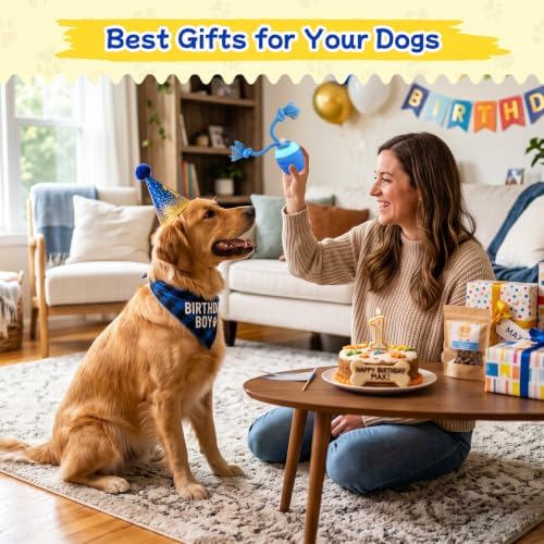 Interactive Dog Toys, Automatic Rolling Dogs Toy with Rope for Medium/Large Dogs, Touch Activated Moving Dog Ball for Boredom(Blue) - Image 6