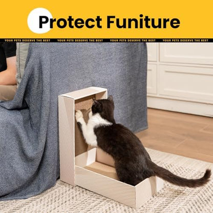 Conlun Cat Scratcher Box with 4 Pads & 2Cardboard Boxes - Image 6