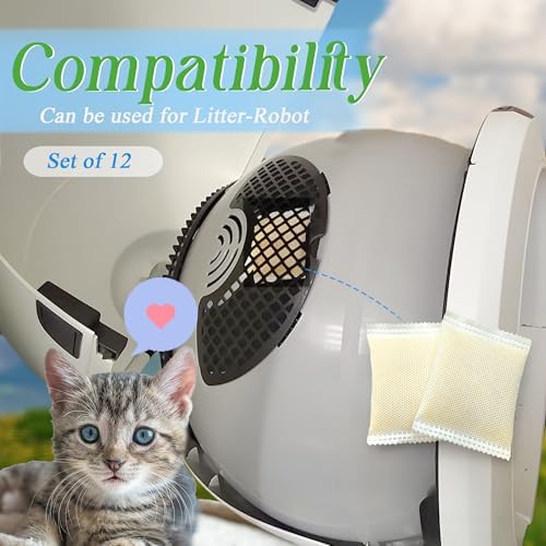 PurifyLogix 12 PCS Cat Toilet Odor Remover Refills for Whisker OdorTrap Pod - Image 3