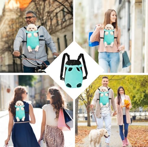FEimaX Dog Carrier Backpack Pet Legs Out Front Cat Travel Bag, Adjustable Puppy Backpacks Carriers Hands-Free for Small Medium Dogs Cats Hiking Traveling Camping Daily Walking - Image 6