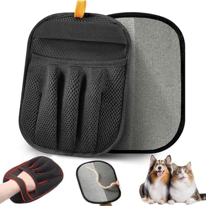 Pet Hair Removal Glove for Cats & Dogs, Upgraded 5-Finger Electrostatic Pet Hair Remover Gloves for Couch, Carpet, Car Seat, Bedding, Furniture, Laundry - Reusable Magic Brush & Cleaning Mitts by CHANCCI