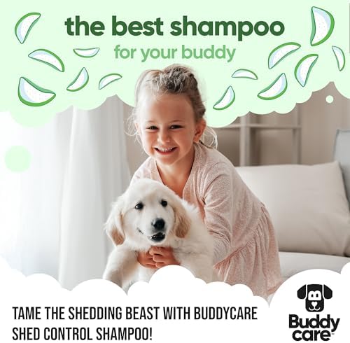 Shed Control Dog Shampoo by Buddycare | Aloe & Lemongrass Scented | with Aloe Vera and Pro Vitamin B5 (33.8oz) - Image 7
