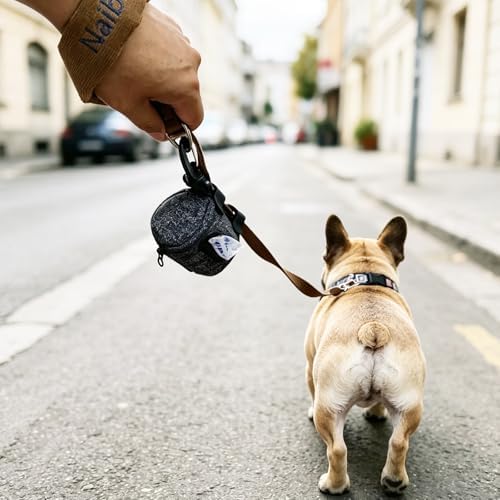 Dog Poop Bag Holder for Leashes doggie bag holder (Dark denim) - Image 3