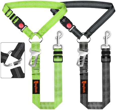 Laqibak Removable Dog Seat Belt Harness for Car, 3 in 1 Pet Seatbelt Leash by laqibakProductcollection