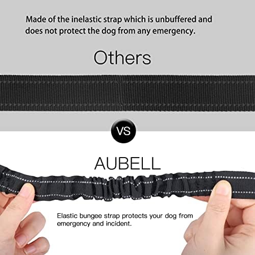 AUBELL Dog Seat Belt for Car,Updated 3-in-1 Bungee Dog Car Harness,Black - Image 5
