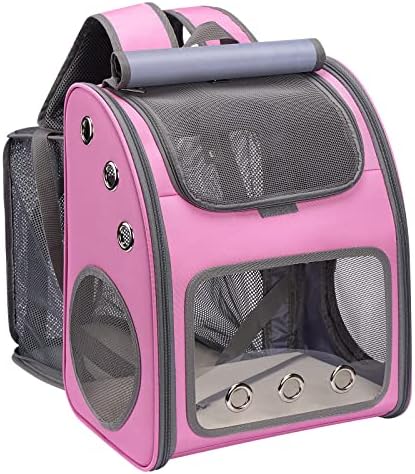 Expandable Cat Backpack Carrier, Portable Cat Backpack Up to 18 lbs by COVONO