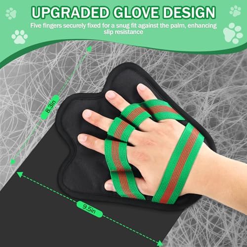 BONTHEE Pet Hair Removal Gloves for Cats & Dogs | True-to-Hand Fit & Reusable Electrostatic Glove | Magic Hair Remover for Couch, Car Seat, Clothing, Carpet, Bedding - Image 2