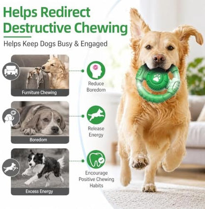Pamlulu Tough Dog Toys for Aggressive Chewers, Indestructible Dog Toy for Large Dogs, Nylon Chew Toys for Medium Large Breed, Interactive Dog Toys to Keep Them Busy, Dog Birthday - Image 6