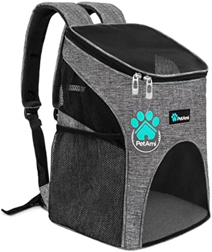 PetAmi Cat Backpack Carrier for Small Dogs and Large Cats, Airline Approved by PetAmi