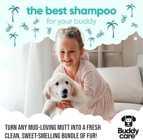 Tropical Dog Shampoo by Buddycare | Deep Cleansing Shampoo for Dogs | Tropical Scented | with Aloe Vera and Pro Vitamin B5 (33.8oz) - Image 7