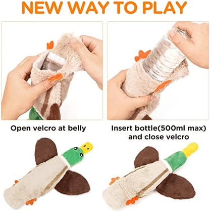 No Stuffing Dog Squeaky Chew Toy Water Bottle for Small Medium Large Breed - Image 3