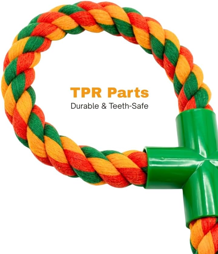 Heavy Duty Dog Rope Toys for Large/Medium Aggressive Chewers, 27.5 Inch Tough Cotton Tug Toy, 1.4 lbs Indestructible Double Knot Rope for Teeth Cleaning – Stronger for Golden Retriever