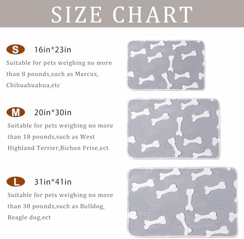 1 Pack 3 Blankets for Dog Puppy Cat (Large 41x31'', Star, Bone, Love) - Image 3