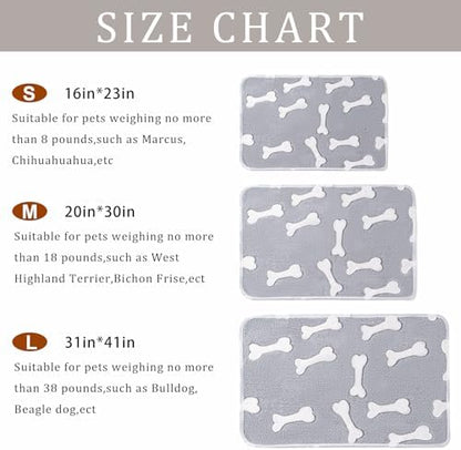 1 Pack 3 Blankets for Dog Puppy Cat (Large 41x31'', Star, Bone, Love) - Image 3